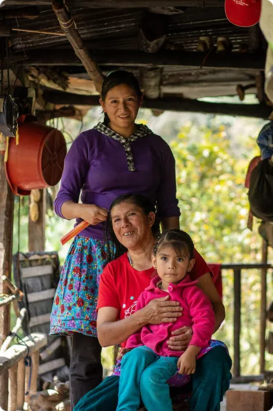 Familia de comunidad amazónica